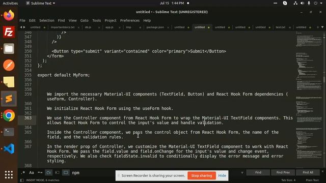 React Tutorial in Hindi #48 Integrating React Hook Form with external UI libraries Material UI смотреть онлайн