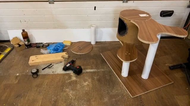 Когтеточка своими руками, DIY Play Area For Cats