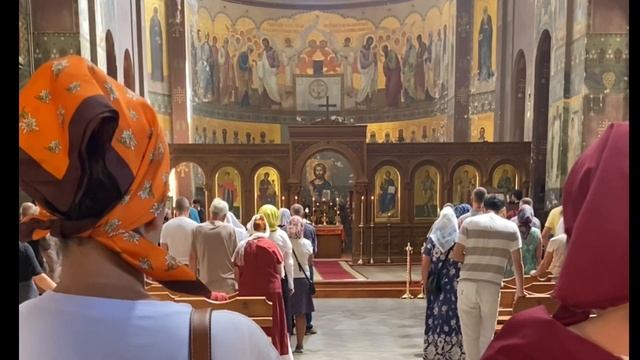 Я попала на…. Новый Афон. Служба в воскресение. смотреть онлайн