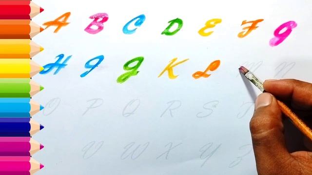 Abcd writing video | Simple drawing and coloring I easy drawing step by step | #abcdwriting смотреть онлайн