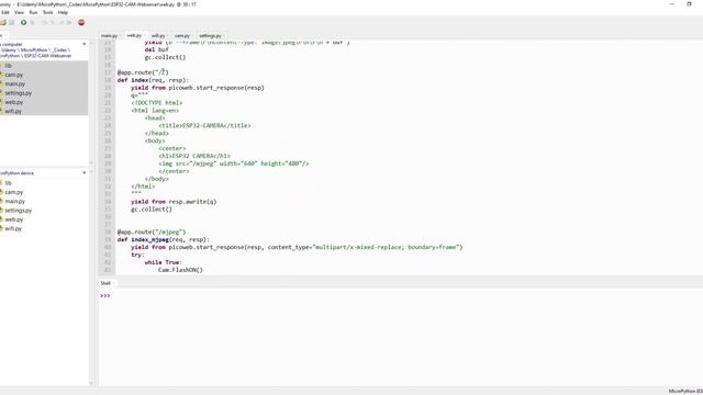 MicroPython ESP32-CAM Video WebServer
