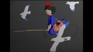 Ведьмина служба доставки// Кики и Дзидзи на метле