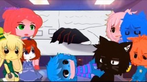 /Реакция персонажей из Poppy Playtime на Мультяшного Кота\ {Gacha club} ?