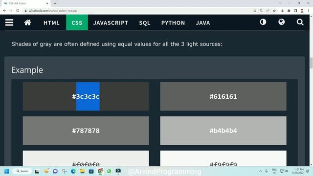 CSS Colors like rgb, hex and hsl for Html element | CSS in Hindi смотреть онлайн
