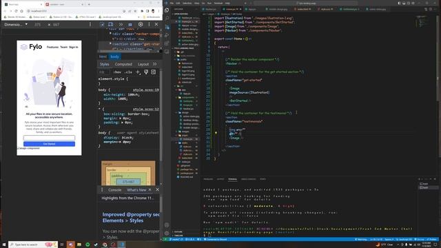 How to Code a Flyo Landing Page with a Two Column Layout using React.js and SCSS Part 2 смотреть онлайн