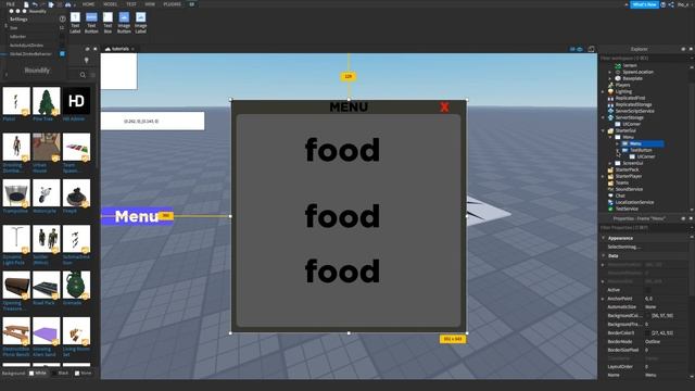 How to make a menu gui in roblox studio! смотреть онлайн