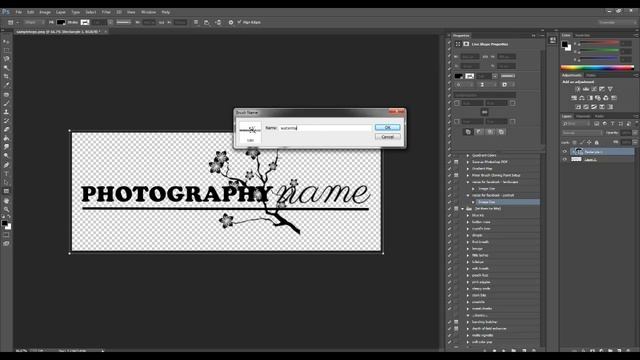 Turn Your Logo Into A Watermark Brush in Photoshop смотреть онлайн