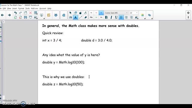 Introduction to the Math class activity смотреть онлайн