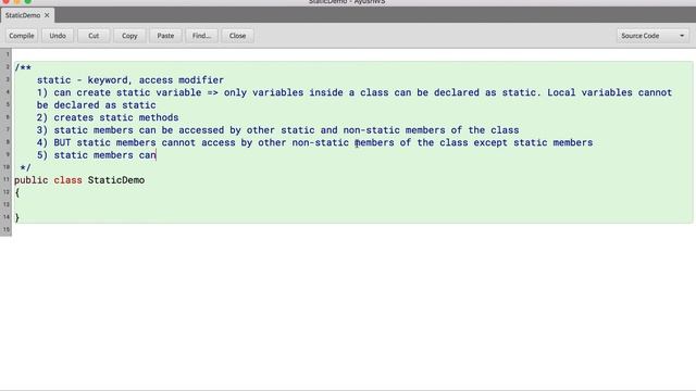 Java Tutorial 57 - Static Explained смотреть онлайн