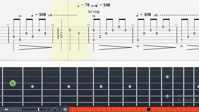 Guitar Tab - OST Toori Ame ga Yandara (Aria the Natural) Fingerstyle Tutorial Sheet Lesson #Anp смотреть онлайн