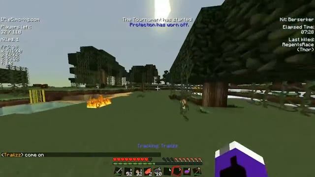 McPvP Hunger Games #5 OP kits! Part 1 (With Huddo1998 and Trailzz) смотреть онлайн