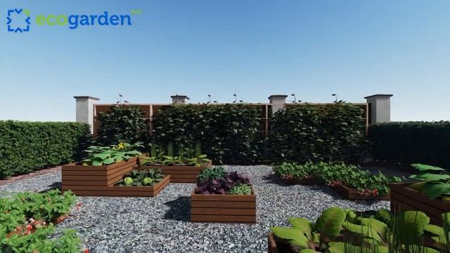 Грядки ручной работы из лиственницы №2 "SQUARE" смотреть онлайн