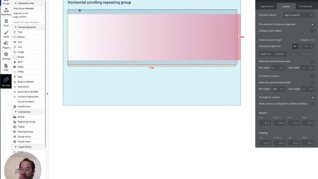 Bubble - How to create a horizontally scrolling table смотреть онлайн