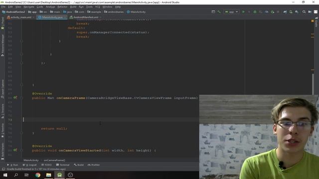 Launch Camera with OpenCV in Android Studio & Process Frames | Android Deep Learning with OpenCV #3 смотреть онлайн