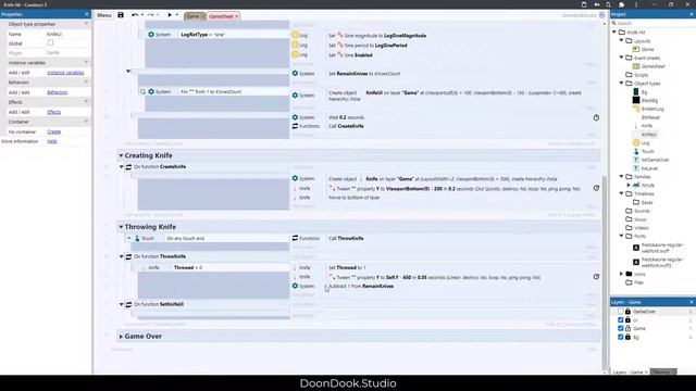 Knife Hit Replica in Construct 3 (2/4) + Full Source Code смотреть онлайн