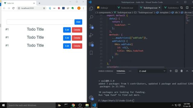 Build Todo List App in Vue JS + Vuex смотреть онлайн