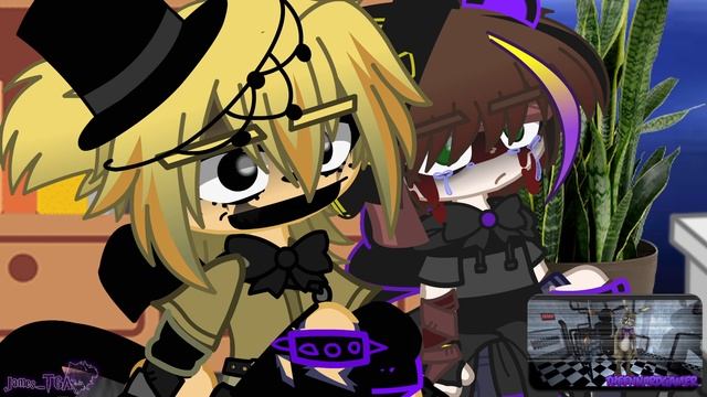 FNAF 1 + Evan/C.C Afton Reacts To: The “Glitchtrap Song” | FNAF (Gacha Club/Plus) смотреть онлайн