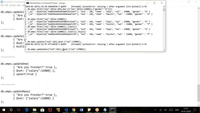 MongoDB Commands смотреть онлайн