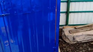 Летний душ из металла для дачи своими руками.