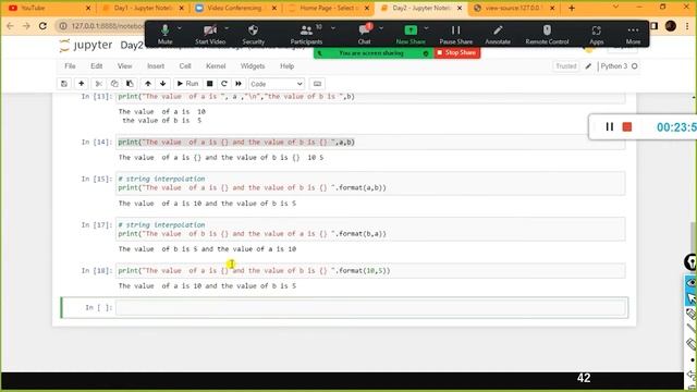 7.1 String Manipulation & Print formatting options in Python смотреть онлайн