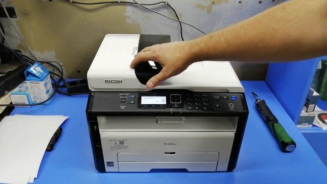 Краткий обзор МФУ Ricoh SP220SNw смотреть онлайн