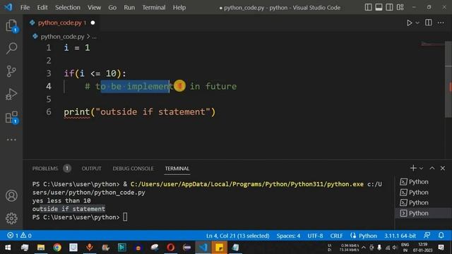 Python Tutorial #17 - pass Statement in Python Programming смотреть онлайн