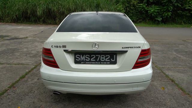 Mercedes Benz C 180 Kompressor YOM 2012 White- SMS2782J смотреть онлайн