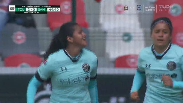 Resumen y goles | Toluca vs Santos | Grita México BBVA Femenil AP2021 -J12 | TUDN смотреть онлайн