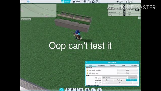 ROBLOX Theme Park Tycoon 2 | How to build a loop the loop on a roller coaster [READ DESCRIPTION] смотреть онлайн