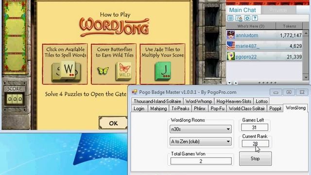 Pogo WordJong Cheat смотреть онлайн