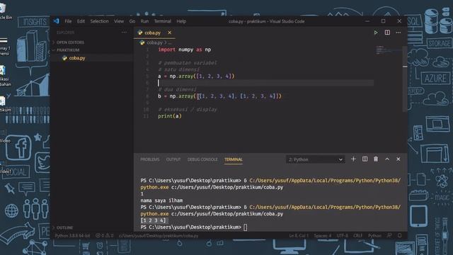 Kelas Virtual - Tutorial Python - Array 2 & 3 DImensi смотреть онлайн
