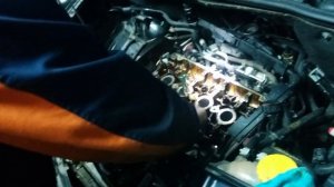 Замена сальников клапанов Опель Z16XER