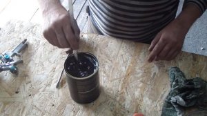 Покраска термостойкой краской. Подготовка краски и результат нанесения.