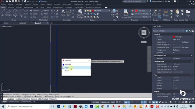 Comment dessiner en utilisant des CALQUES sur Autocad 4/5 смотреть онлайн