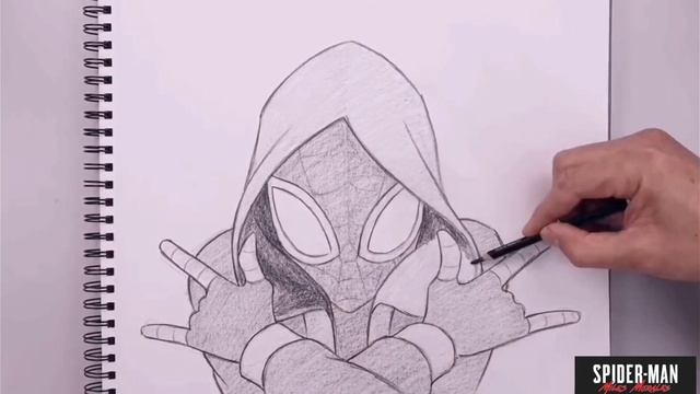 Miles Morales Sketch | Spider-Man: Across the Spider-Verse #sketch #tranding смотреть онлайн