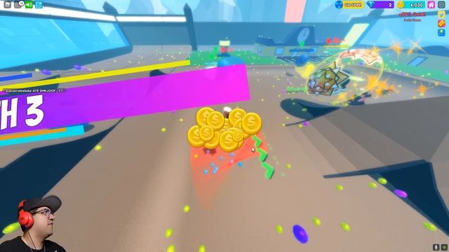 VIRAMOS BOLAS DE BORRACHA GIGANTES E DEVORAMOS TODO MUNDO!!! - Roblox Get Big смотреть онлайн