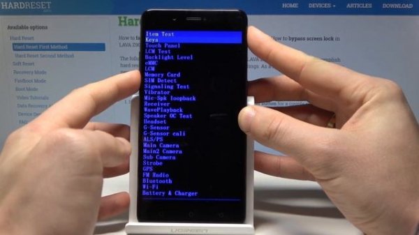 LAVA Z90 Factory Mode - How to Use Factory Menu / Hardware Test