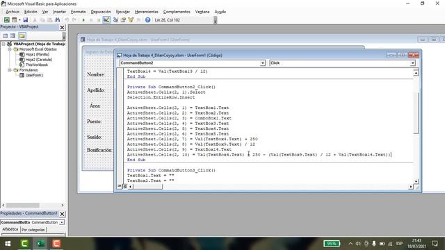 Planilla en Excel con Visual Basic смотреть онлайн