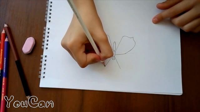 Как нарисовать бабочку. смотреть онлайн