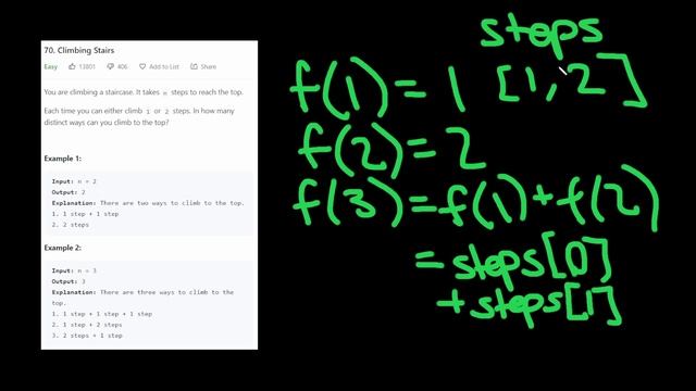Leetcode Climbing Stairs | Recursion to Dynamic Programming | Python смотреть онлайн