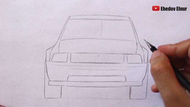 Как нарисовать машину Ford Mustang поэтапно смотреть онлайн