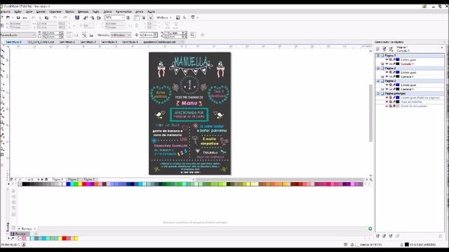 Aprenda a Fazer um Quadrinho Chalkboard no CorelDraw (fontes, fundos, vetores) смотреть онлайн
