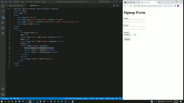 #12.29 - Drop Down List Overview - Template Driven Form - Angular Series смотреть онлайн