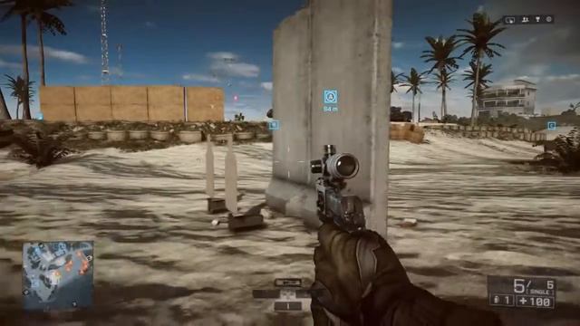 Battlefield 4 Developer Only Attachment Gameplay: M1911 Scope [3X] смотреть онлайн