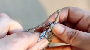 Тунисское вязание. Урок 8. Вязание двумя цветами пряжи (самый простой, но очень эффектный вариант)