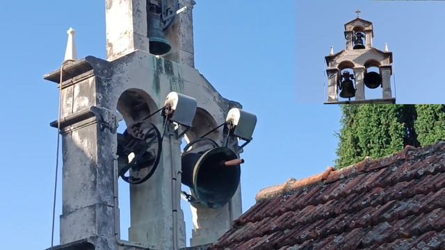 bell ringing In the village Stomorska in Sholta Croatia. Zvona Stomorska iz Šolta. смотреть онлайн