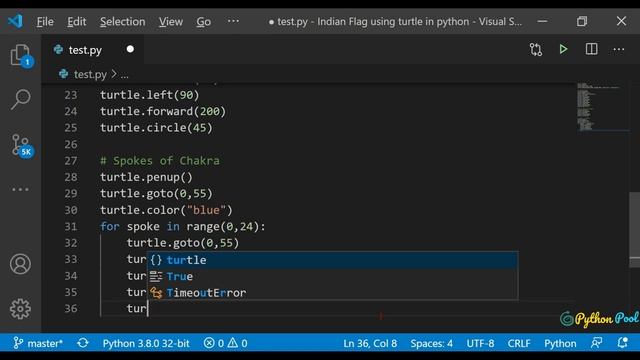 Happy Independence Day in Python | Indian Flag смотреть онлайн