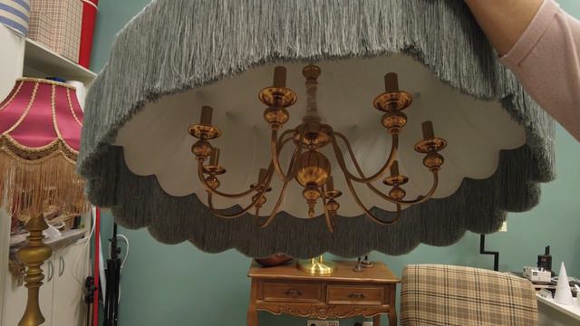 Классический абажур большого размера 