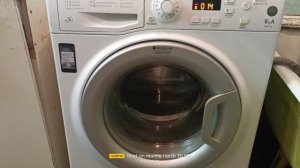 Стиральная машинка Hotpoint Aniston сильно стучит при отжиме!! Часть 1