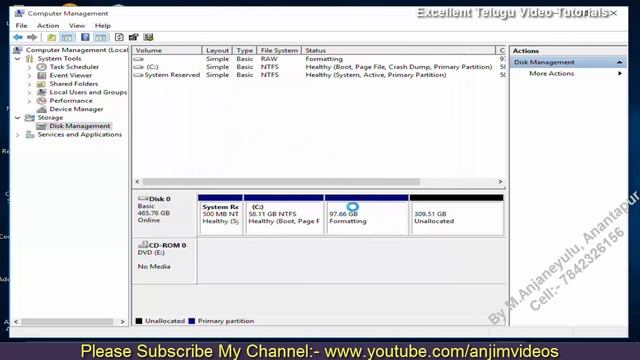 How to create new partitions from extended partitions In Windows XP, 7, 10 Telugu смотреть онлайн